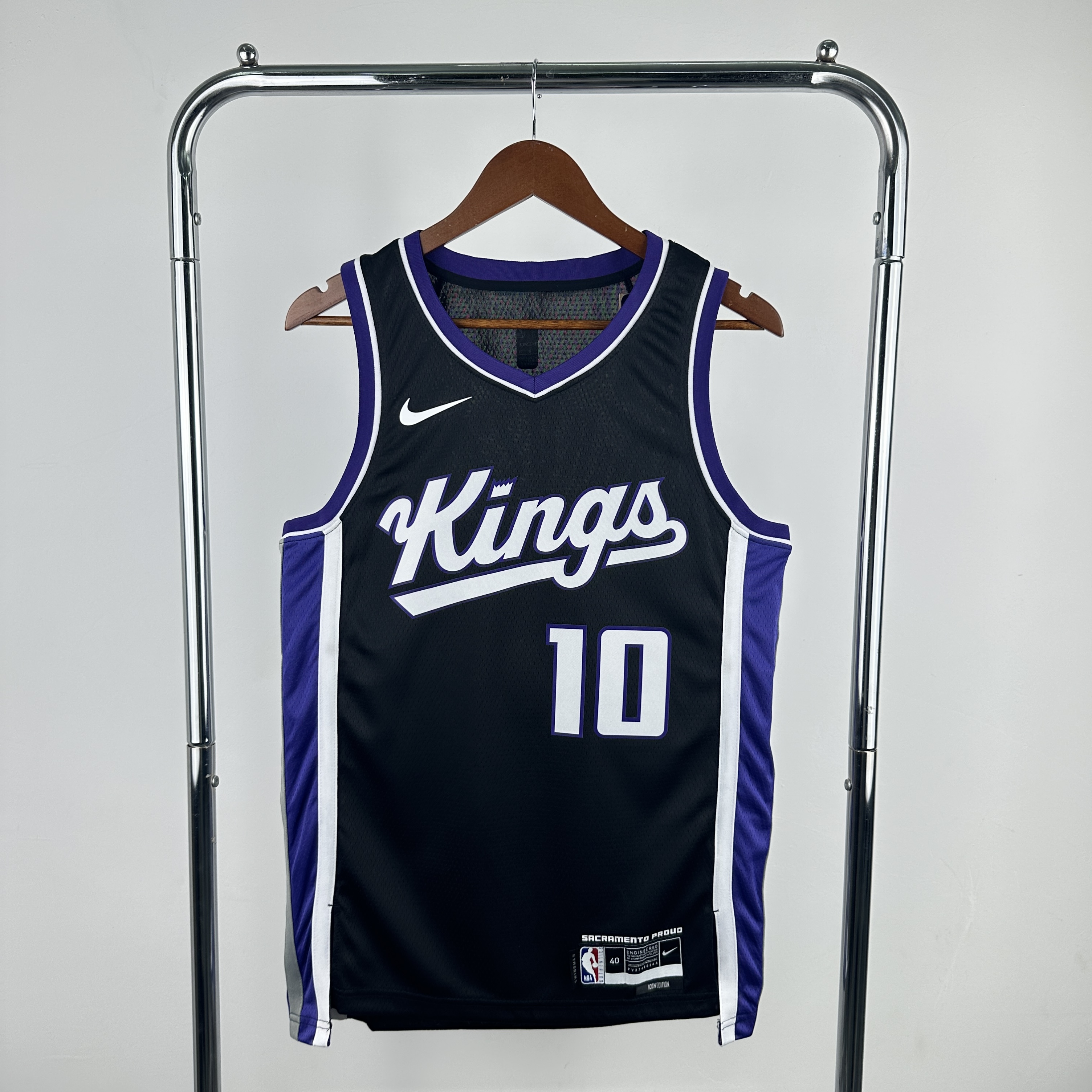 Men Sacramento Kings 10 DeRozan Black Season Nike 2024 NBA Jersey